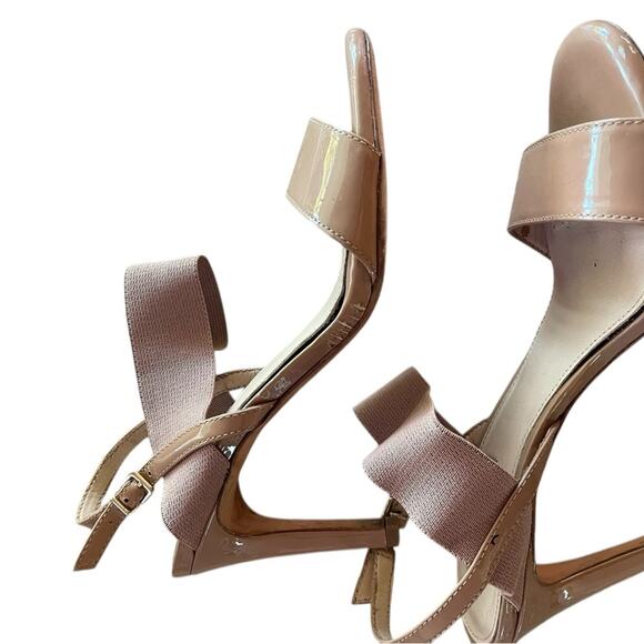 Antonio Melani Tan Slingback Heels Women’s 8.5 Leather Pointed Toe Career EUC - Picture 11 of 12